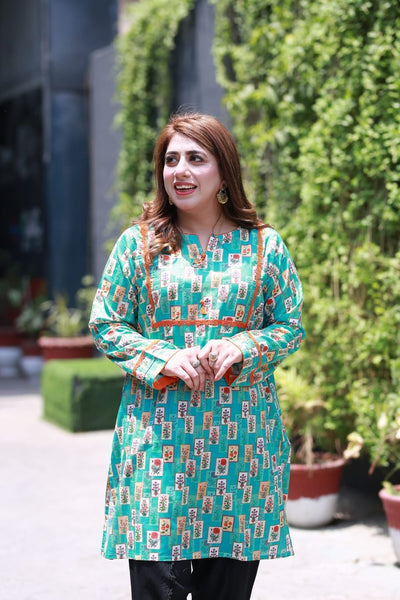 079  Turquoise Orange | Fariha G